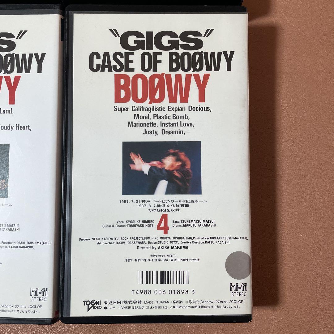 BOØWY【非売品】VHS BOΦWY CASE OF BOOWY 1234