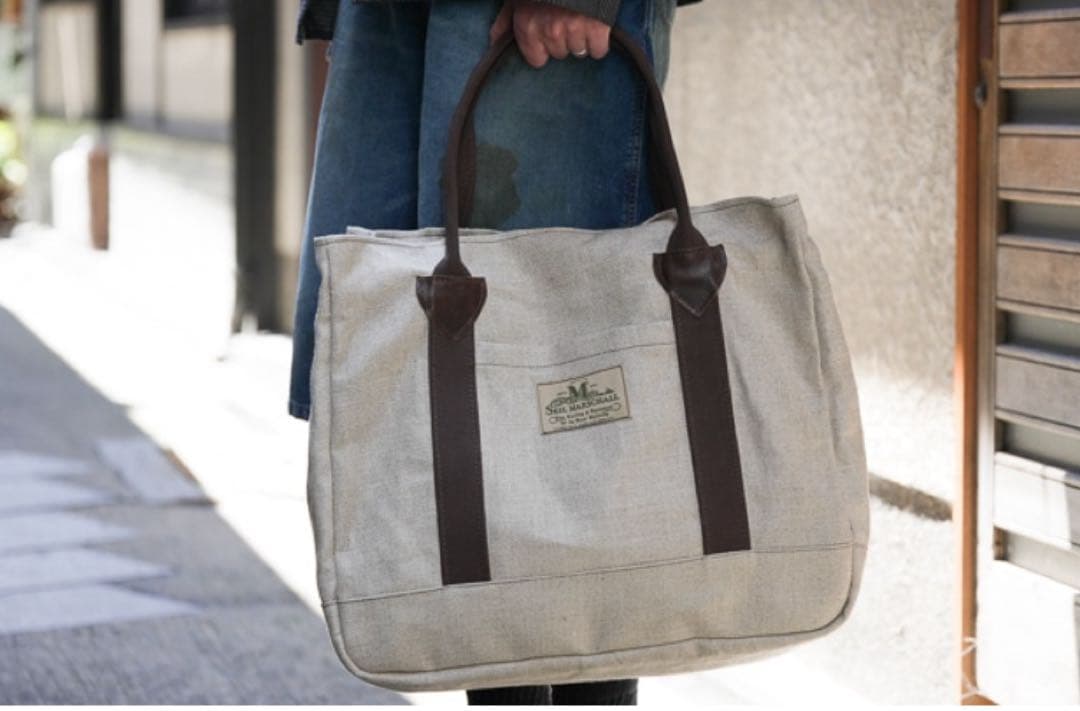 SEIL MARSCHALL リネン　レザー　トートバッグ　新品未使用