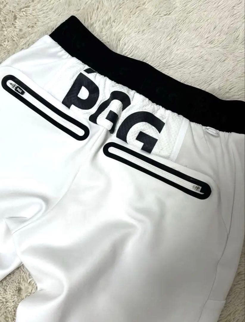 PEARLY GATES PGG スポーツ ジップパンツ ゴルフウェア 白 5
