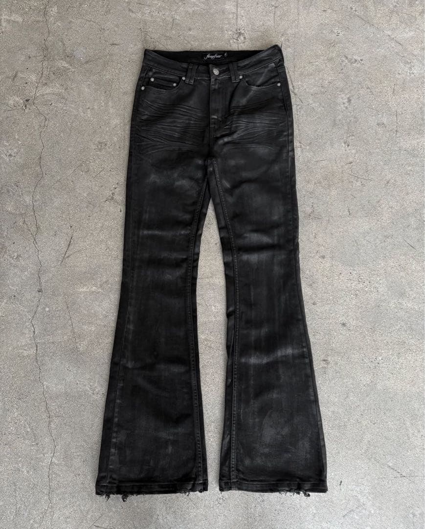 パンツ HAND WAXED FLARED DENIM