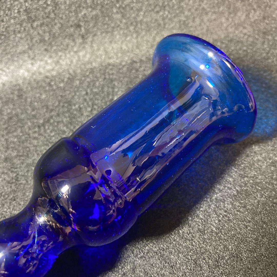 倉敷ガラス 小谷眞三 小谷真三 キャンドルスタンド 蝋燭立て 吹きガラス 気泡3