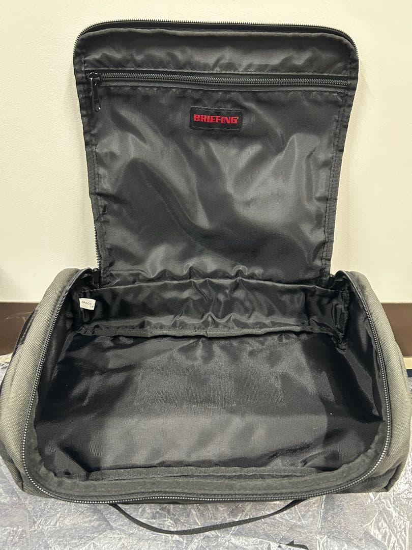 BRIEFING シューズケース　カーキ×ブラック