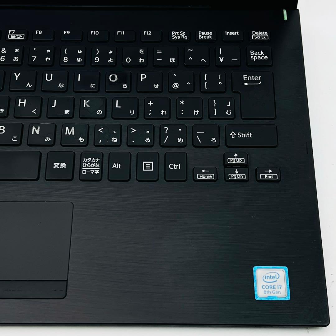 VAIO Core i7 8世代 8GB ノートパソコン Win11 オフィス
