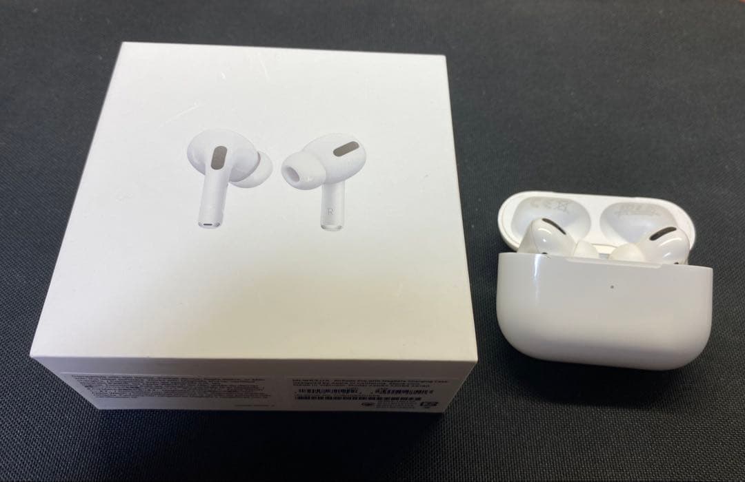 AirPods Pro 本体 ホワイト 外箱、充電ケース付き