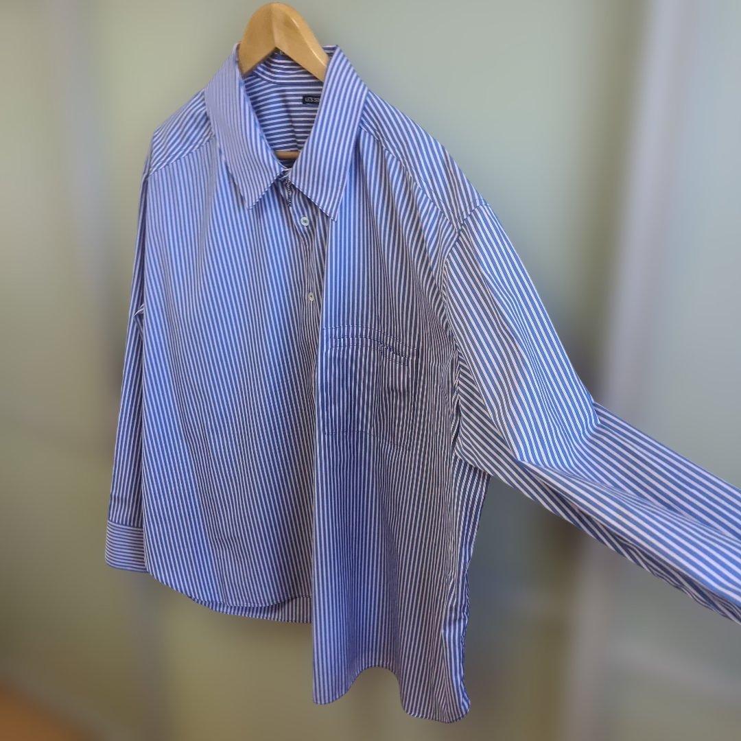 最終価格】美品 LES SIX ストライプスリップ シャツ