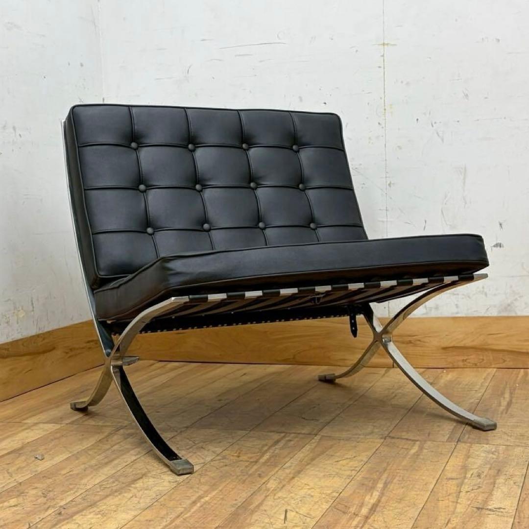 美品Barcelona Chair バルセロナチェア　リプロダクト品　1人掛け