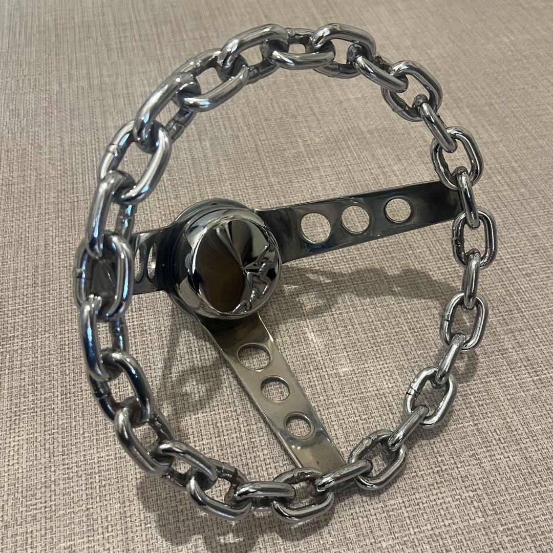 グラントステアリング　チェーンステアリング　ムーン　ローライダー　当時物　希少