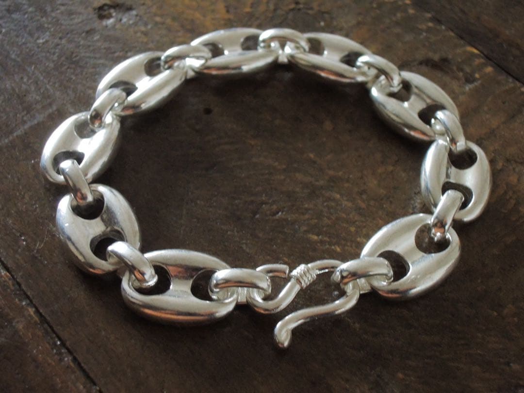 優*佳様 60s ビンテージ シルバー925アンカーブレスレット メキシカンジュ