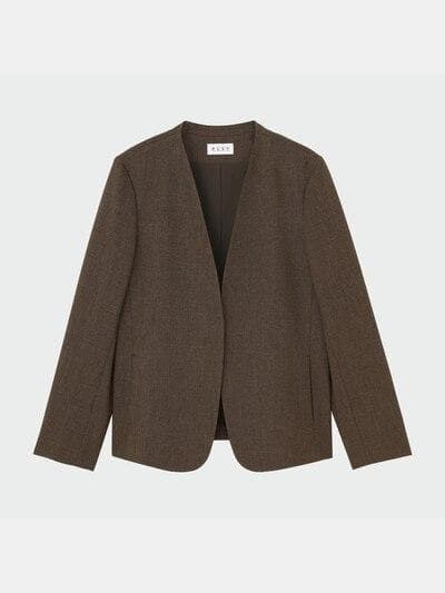 セットアップ【美品】プラステ シャークツイードカラーレスジャケット＋パンツ