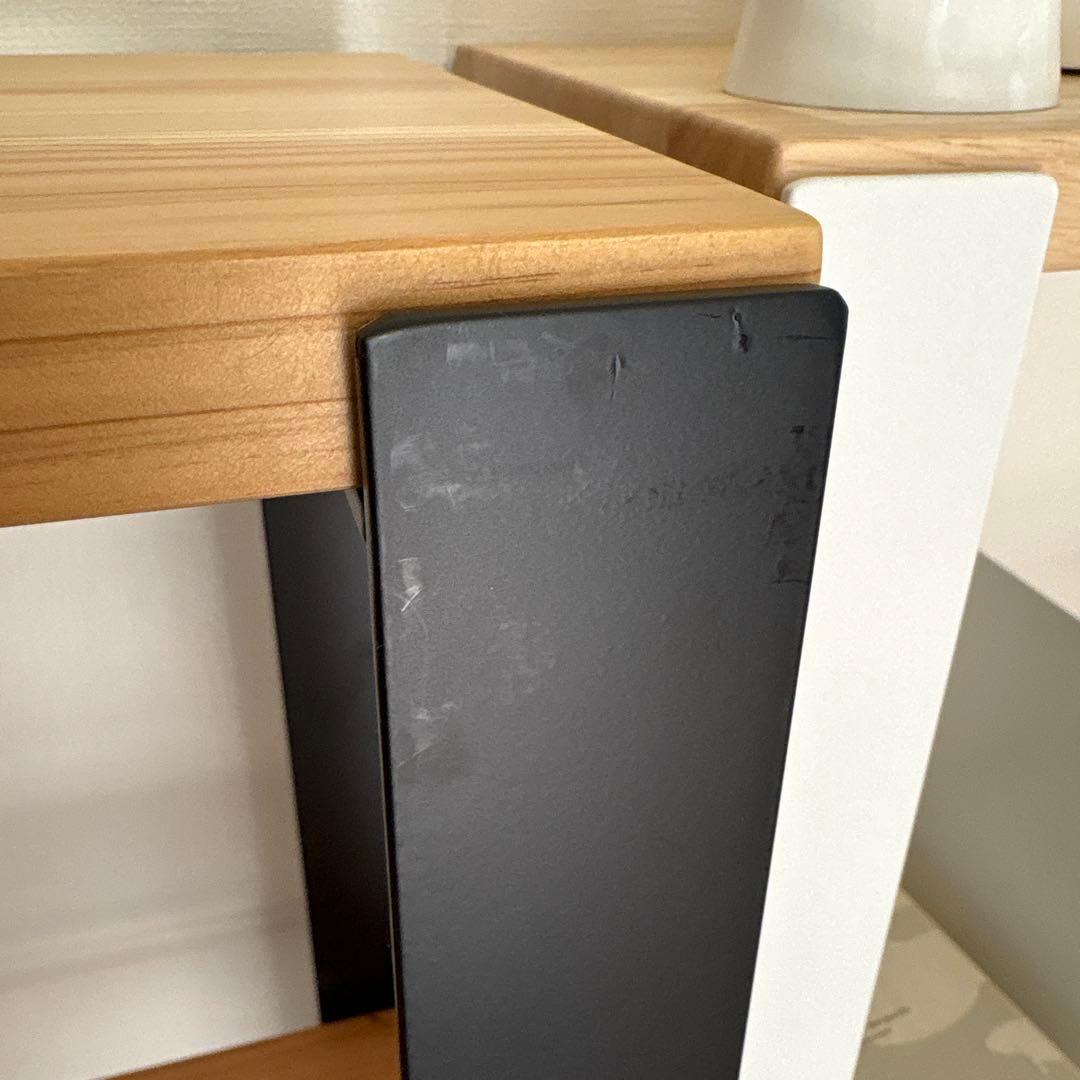 KANADEMONO シェルフ 無垢 杉 Black Steel