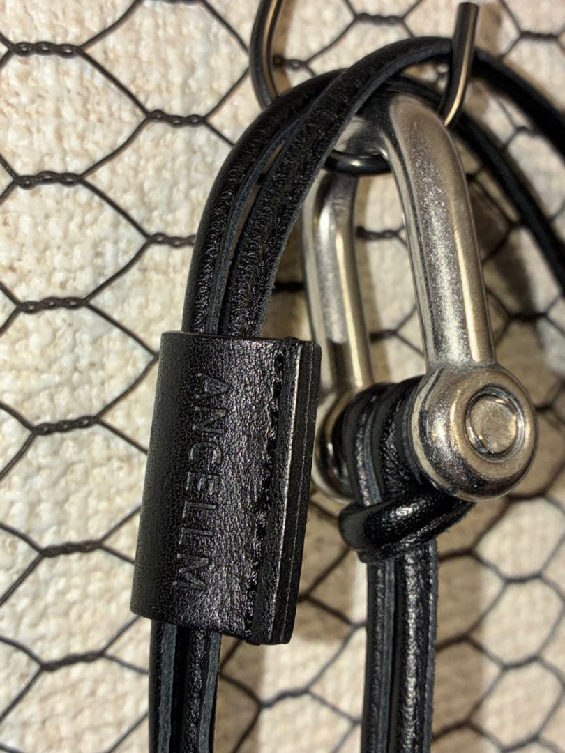 ANCELLMアンセルム　LEATHER ROPE BELT ANC-GD12