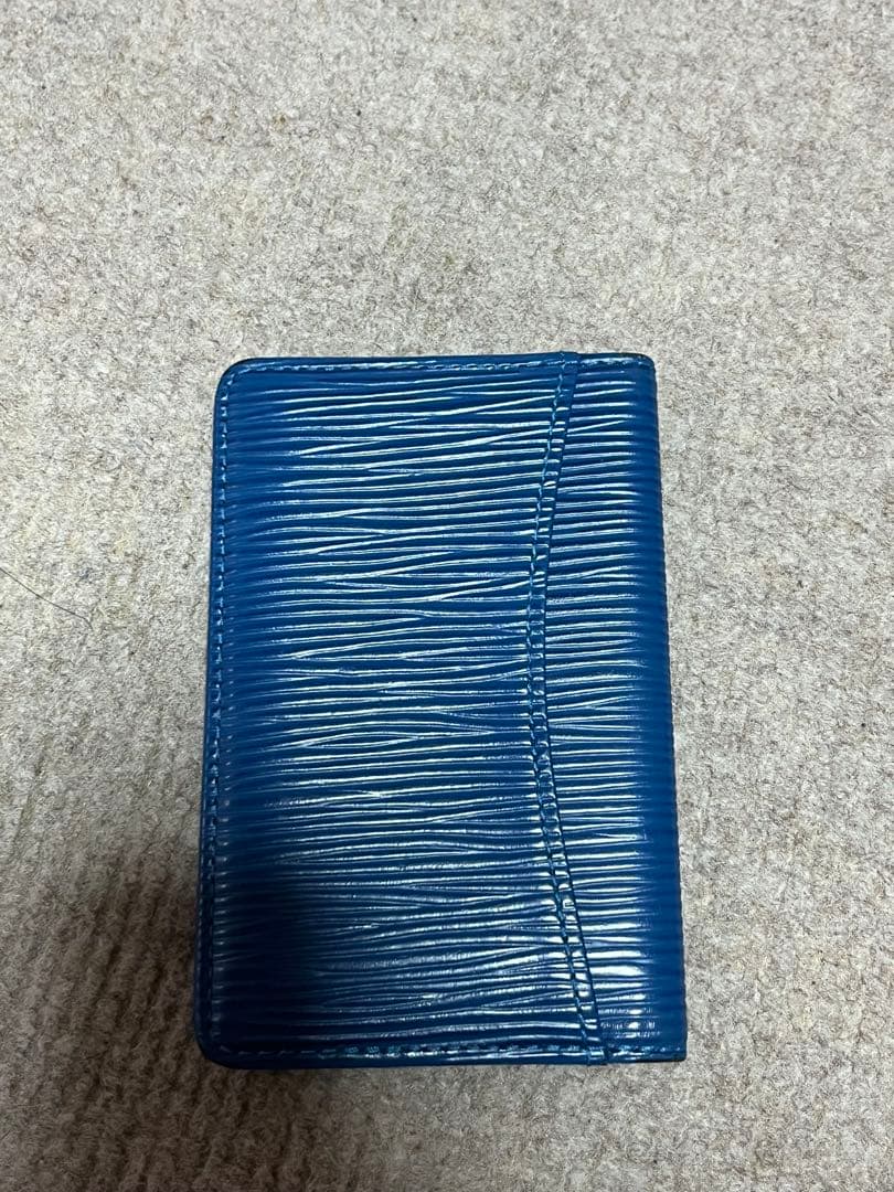 【美品】ルイヴィトン エピ ブルー 名刺入れ カードケース