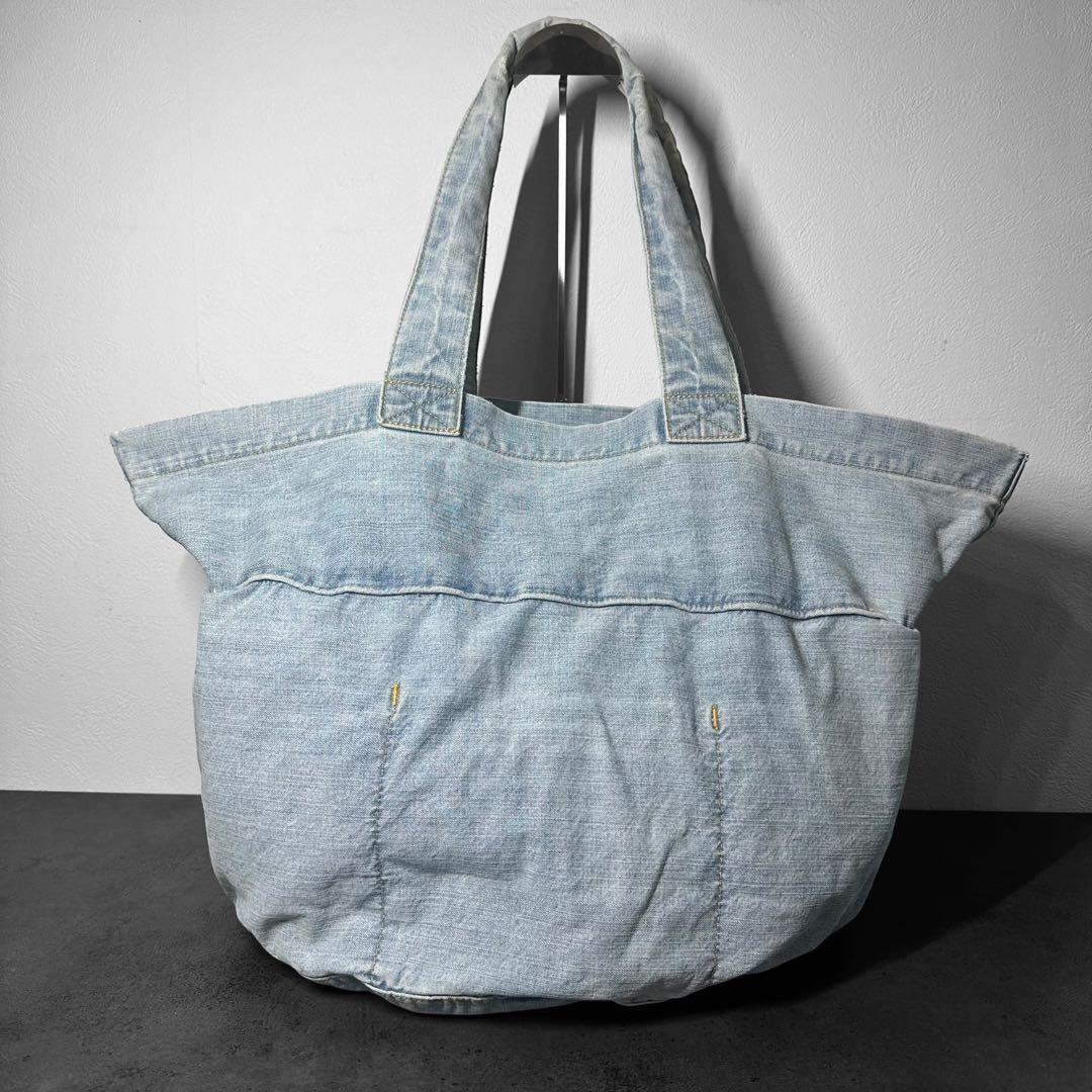 希少✨Carhartt デニム　ラージ　トートバッグ　2way ショルダーバッグ