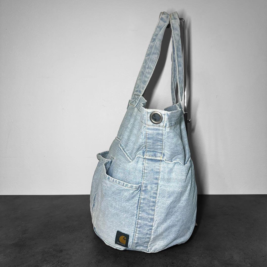 希少✨Carhartt デニム　ラージ　トートバッグ　2way ショルダーバッグ