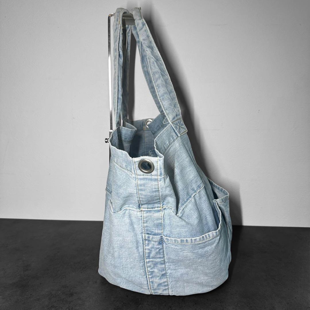 希少✨Carhartt デニム　ラージ　トートバッグ　2way ショルダーバッグ