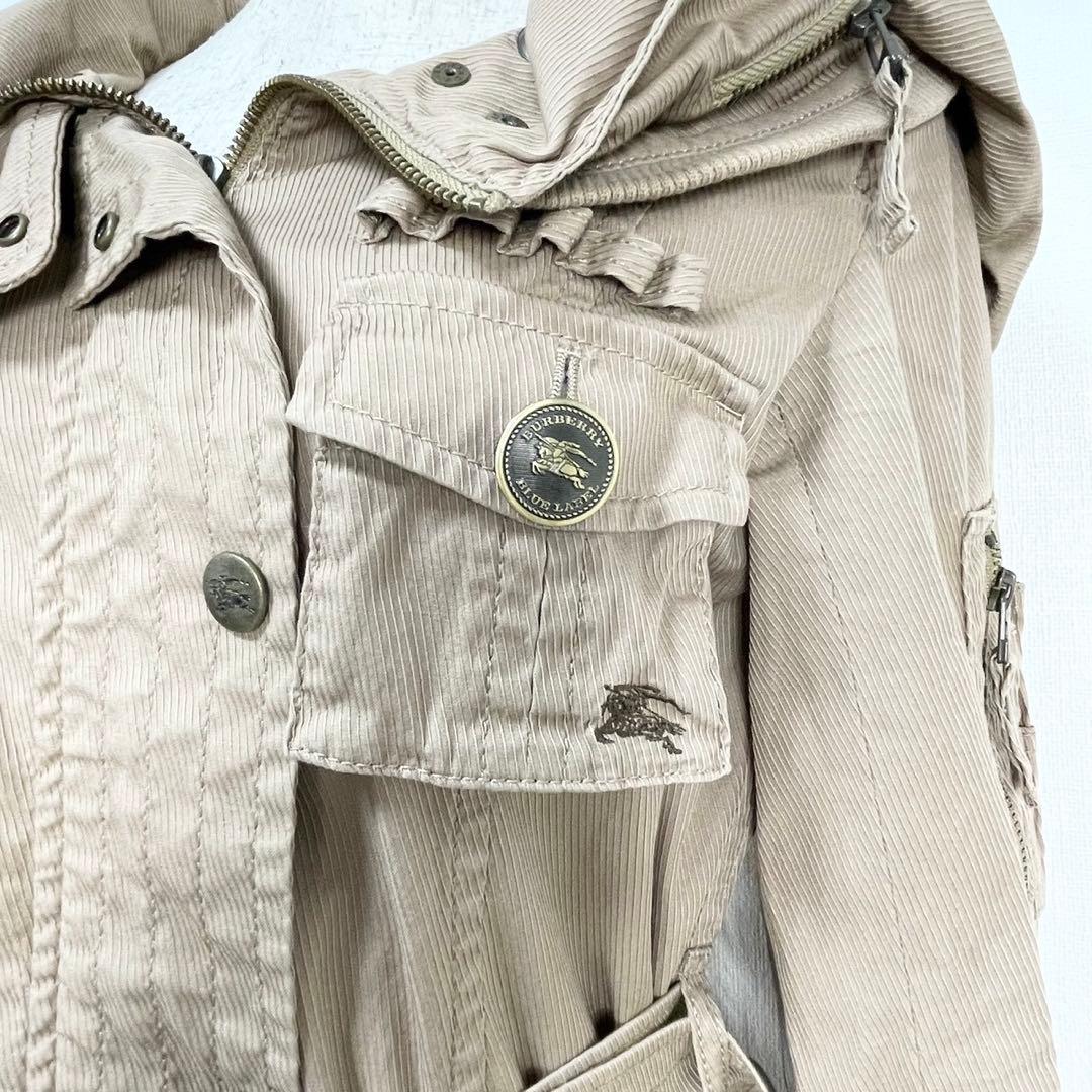 y2k✨️ BURBERRY BLUE LABEL ロゴ ミリタリー ジャケット