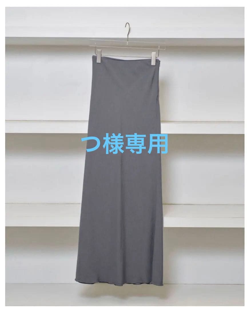 todayful Backsatin Pencil Skirt グレー 38