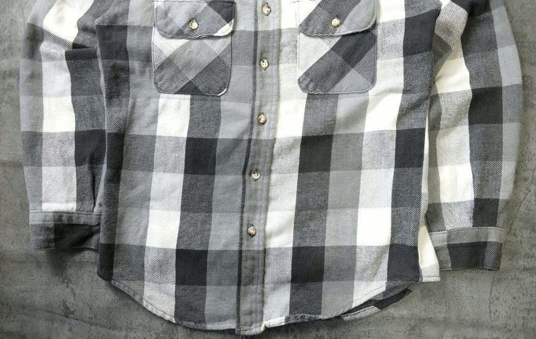 90s FIVE BROTHER ファイブブラザー ネルシャツ USA製 グレー