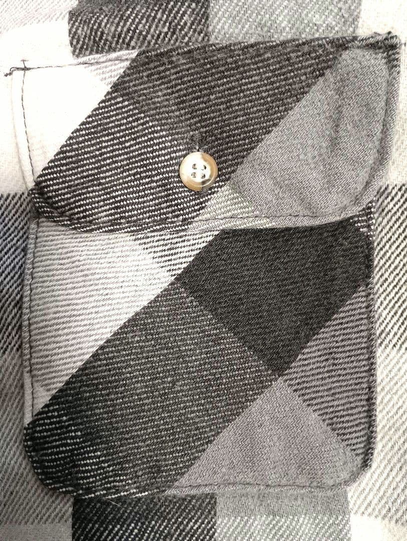 90s FIVE BROTHER ファイブブラザー ネルシャツ USA製 グレー