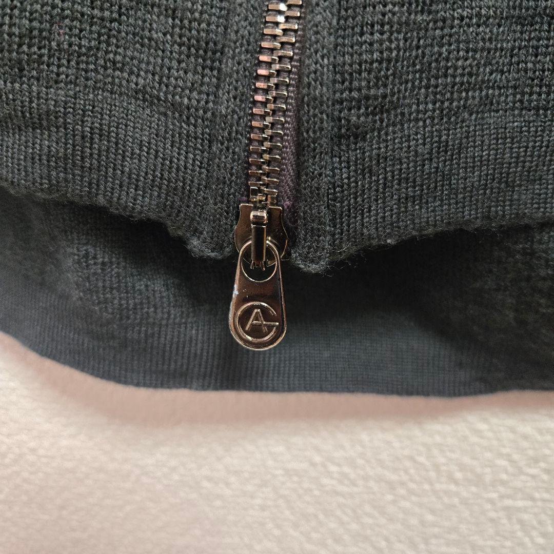 アルマーニコレツォーニ　ジップ ニット　ダブル ライダース型
