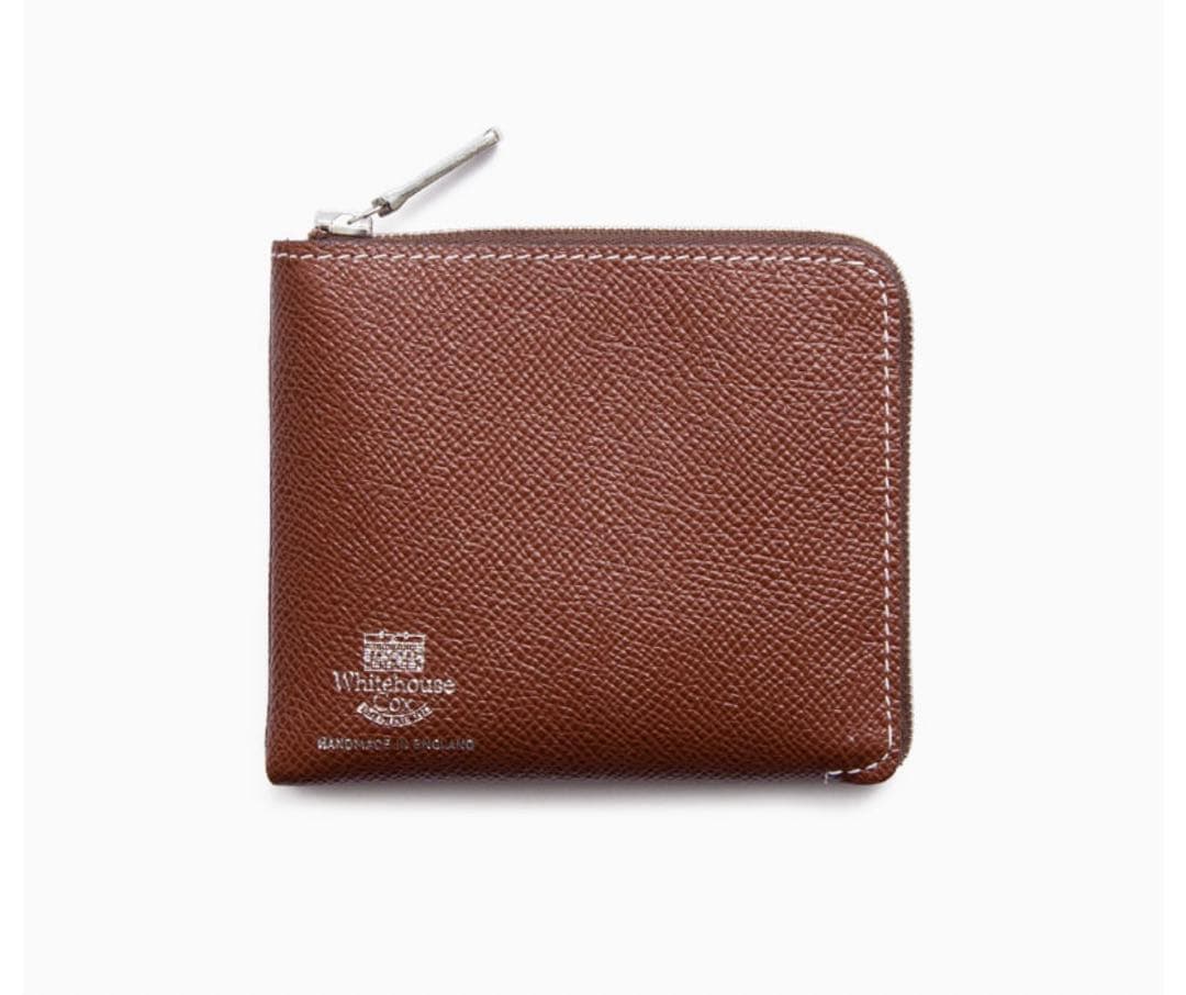 ホワイトハウスコックス　財布Lジップ　ブラウン
