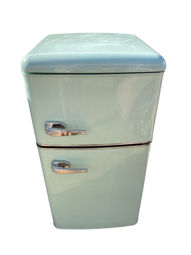 くるり オーヤマ 2021年製　レトロ冷蔵庫　PRR-082D-LG