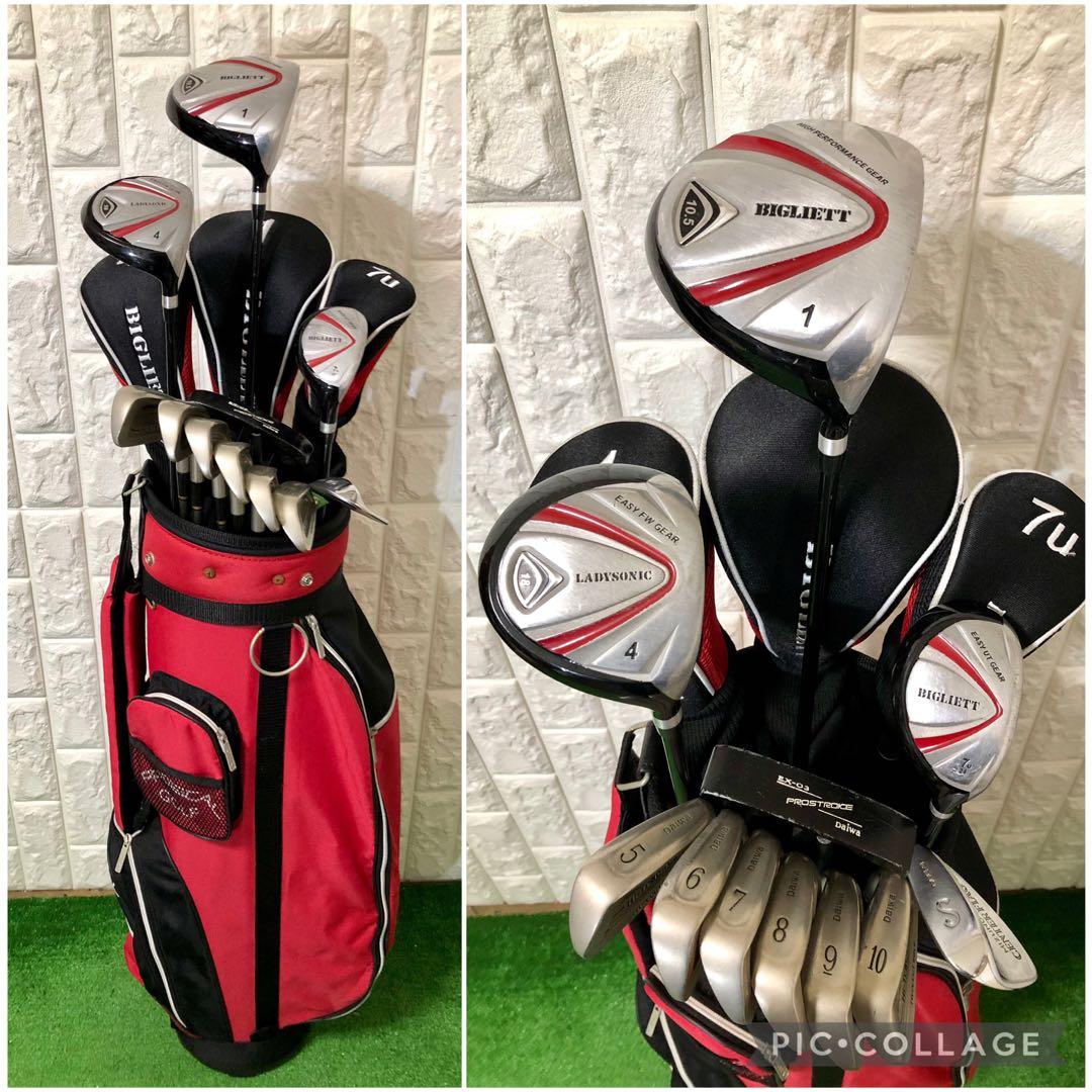初心者おすすめ☆メンズ ゴルフクラブセット☆ダイワ＆ミズノ☆キャディバッグ付