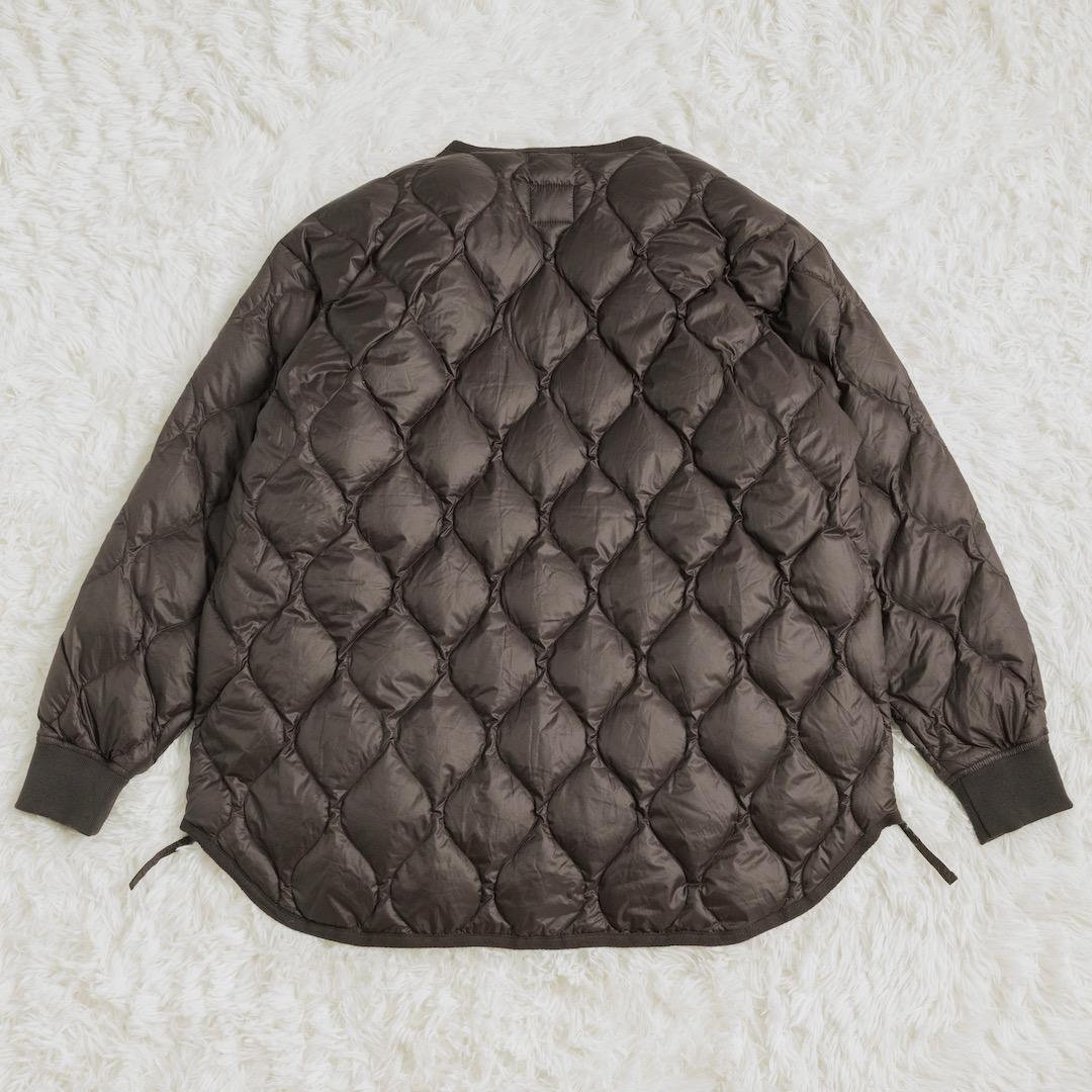 FRAMeWORK TAION 別注フードビブス付きブルゾン ブラウン ダウン