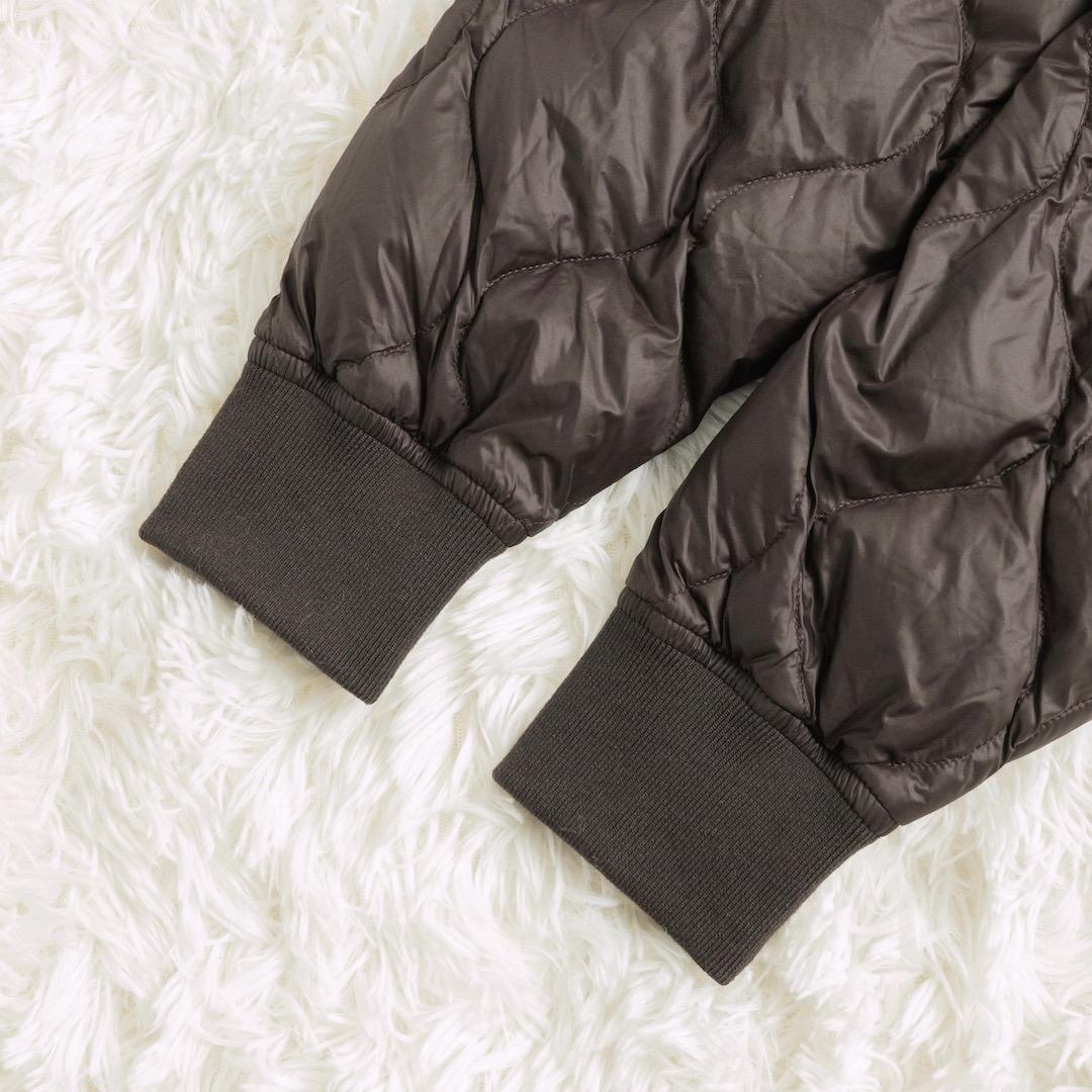 FRAMeWORK TAION 別注フードビブス付きブルゾン ブラウン ダウン