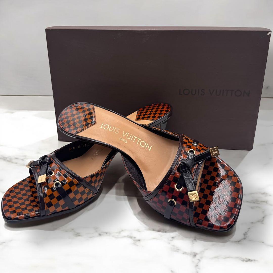 LOUIS VUITTON ルイヴィトン ダミエ ミュール 36 ヒール