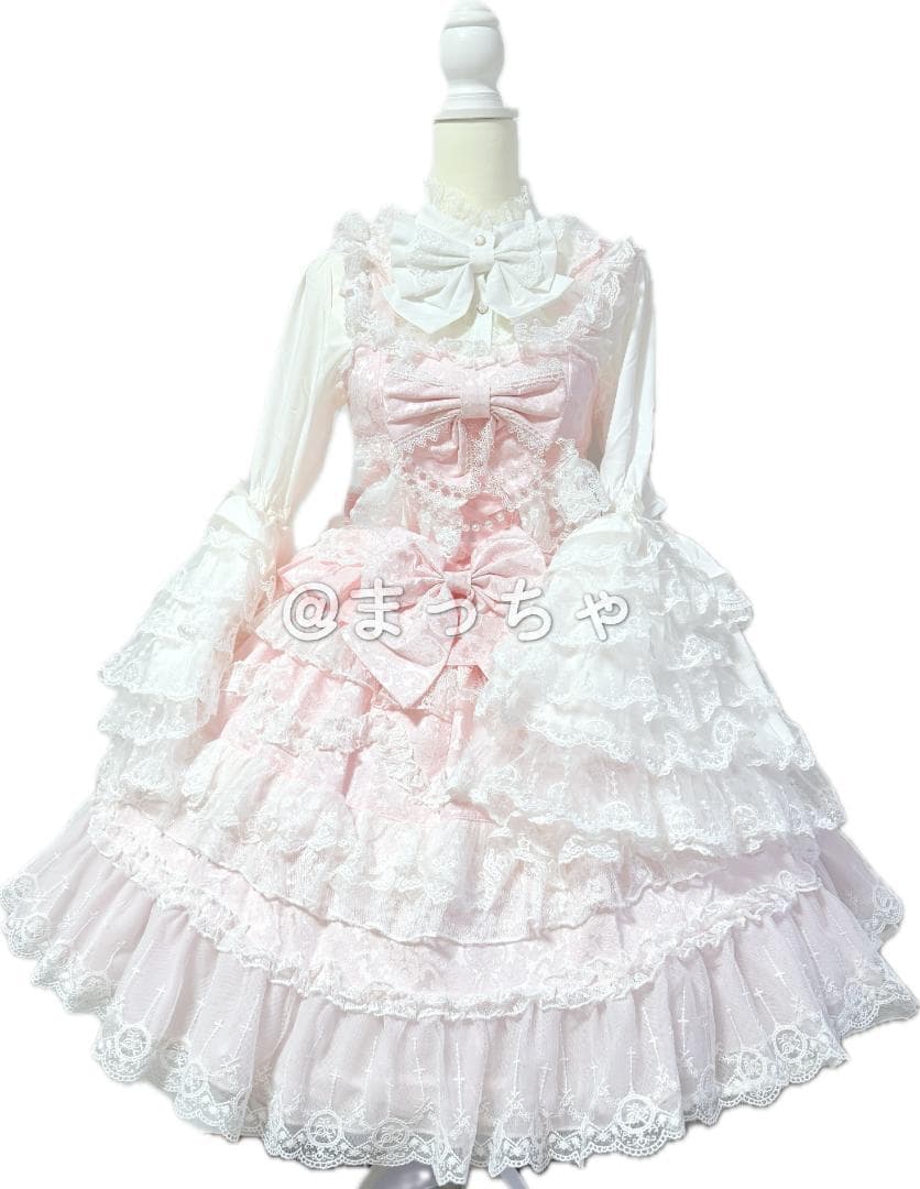 【Han Girl】Love and Heart ロリィタドレスセット ピンク