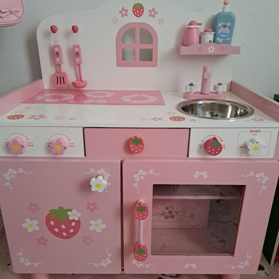 マザーガーデンおままごとキッチンとスィートカフェリボンのセット