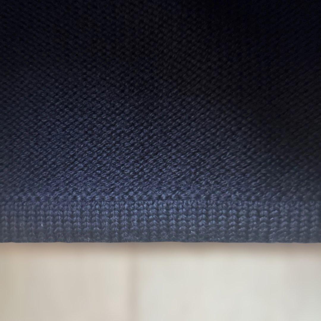 MONCLER　モンクレール　ニット切り替えダウンジャケット　ネイビーSサイズ