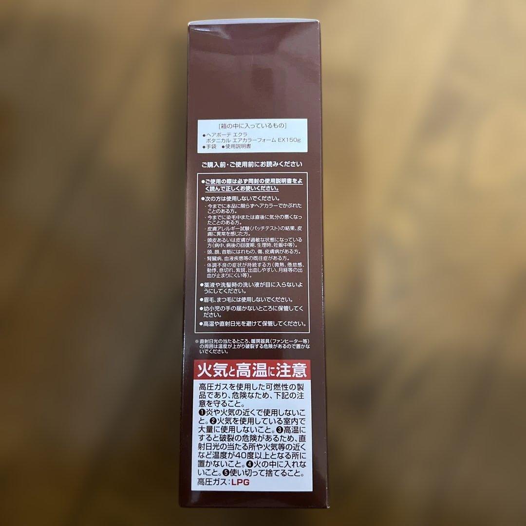 ヘアボーテ　エクラ　ボタニカルエアカラーフォーム　EX ダークブラウン2本セット