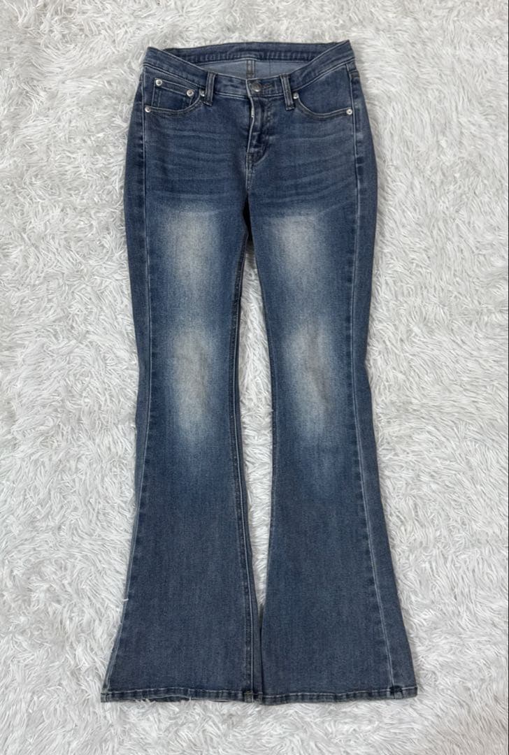 アンドマリー　andmary Heart hip flare denim