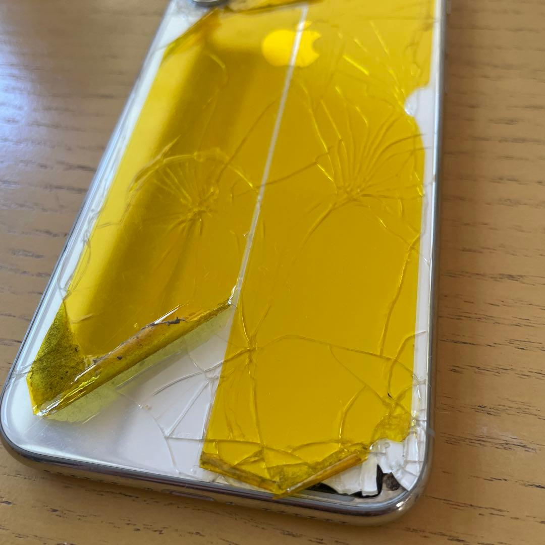 【交渉可】iPhone X ホワイト 画面割れ