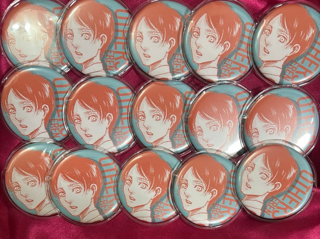 進撃の巨人 エレン オンライン展覧会 スクールカースト 缶バッジ