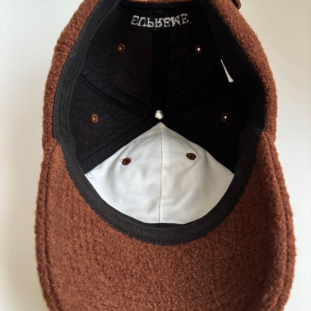 Supreme シュプリーム ウール Sロゴ 6パネルキャップ ブラウン