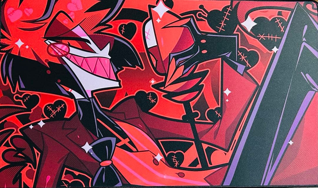 し*ぺ様 ハズビンホテル アラスター バレンタイン プレイマット 2024 汚れ