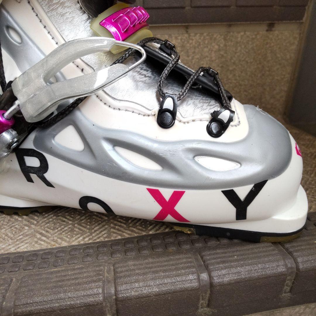 ロキシー ROXY レディースブーツ　ホワイト✕ピンク　24cm