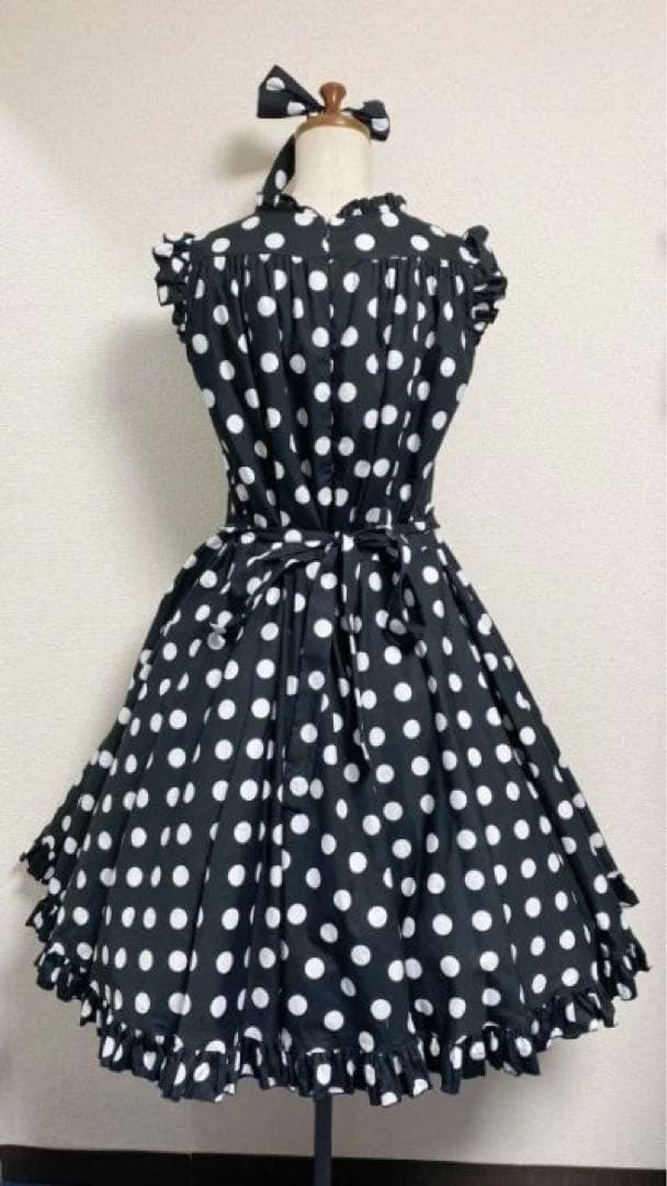 Physical Drop 水玉サーキュラーOP 黒