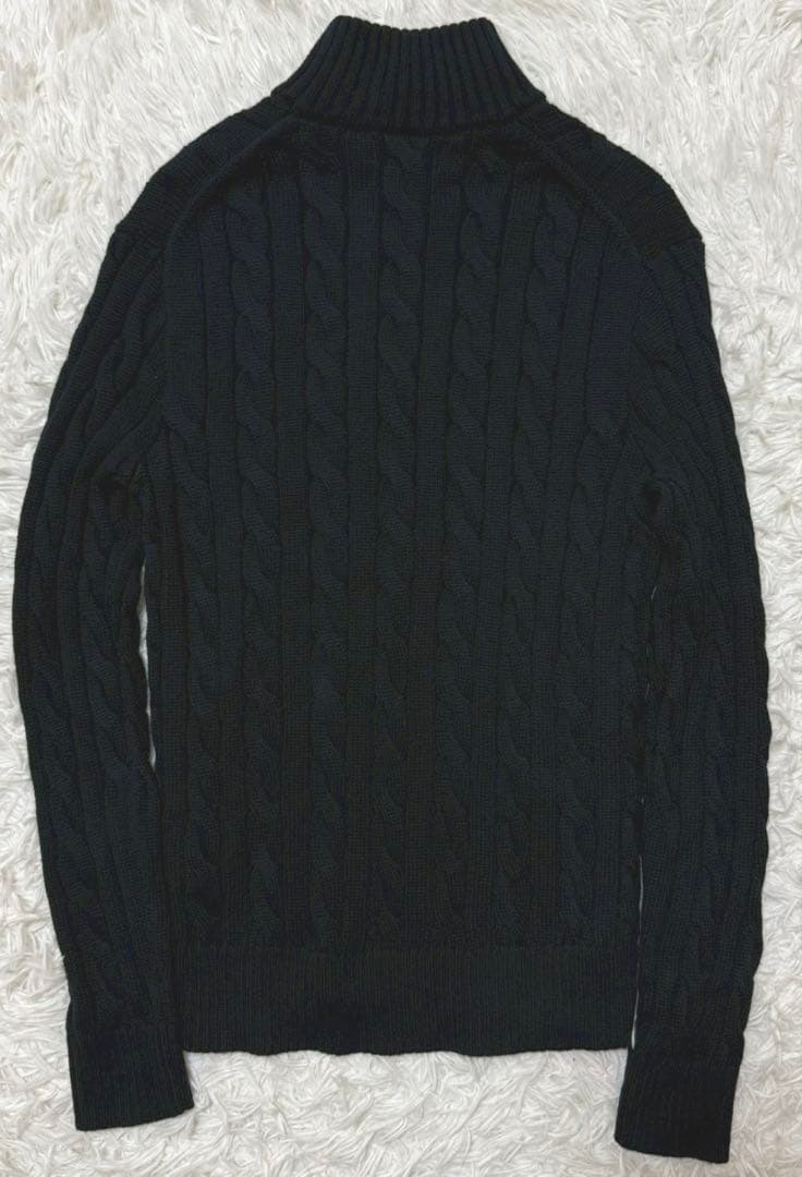 【極美品】POLO RALPH LAUREN ケーブルニット　ネイビー　洗える