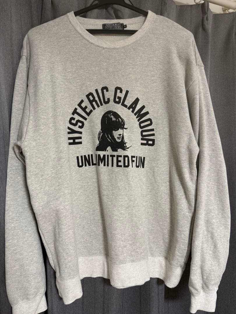 【新品未使用】HYSTERIC GLAMOUR グレー スウェット M