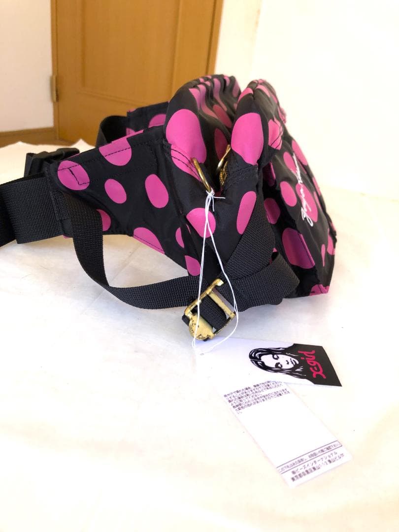 激美品　ポーター　草間彌生　ウエスト　ポーチ　ボディー　バッグ　タンカー　旅行