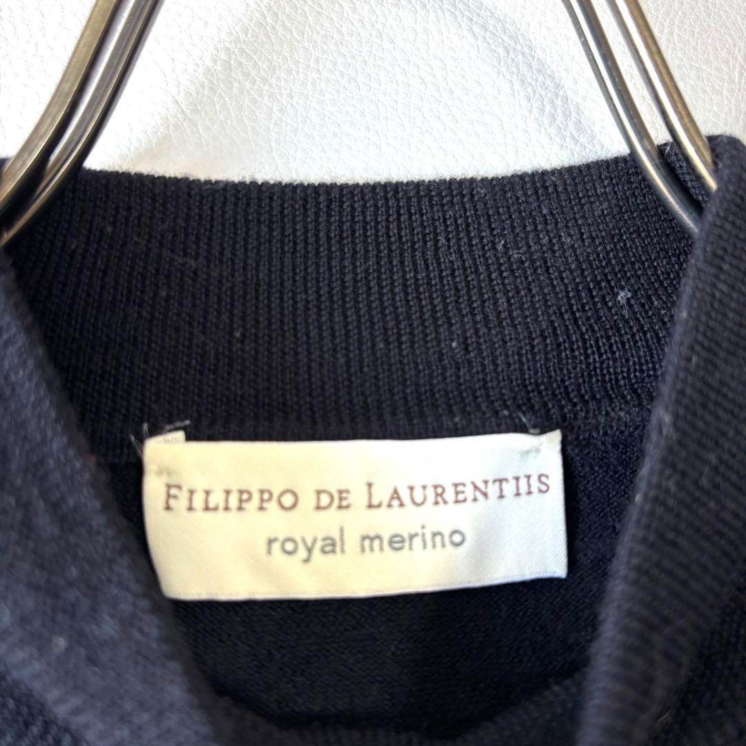 【イタリア製】フィリッポデローレンティス ニット モックネック super120