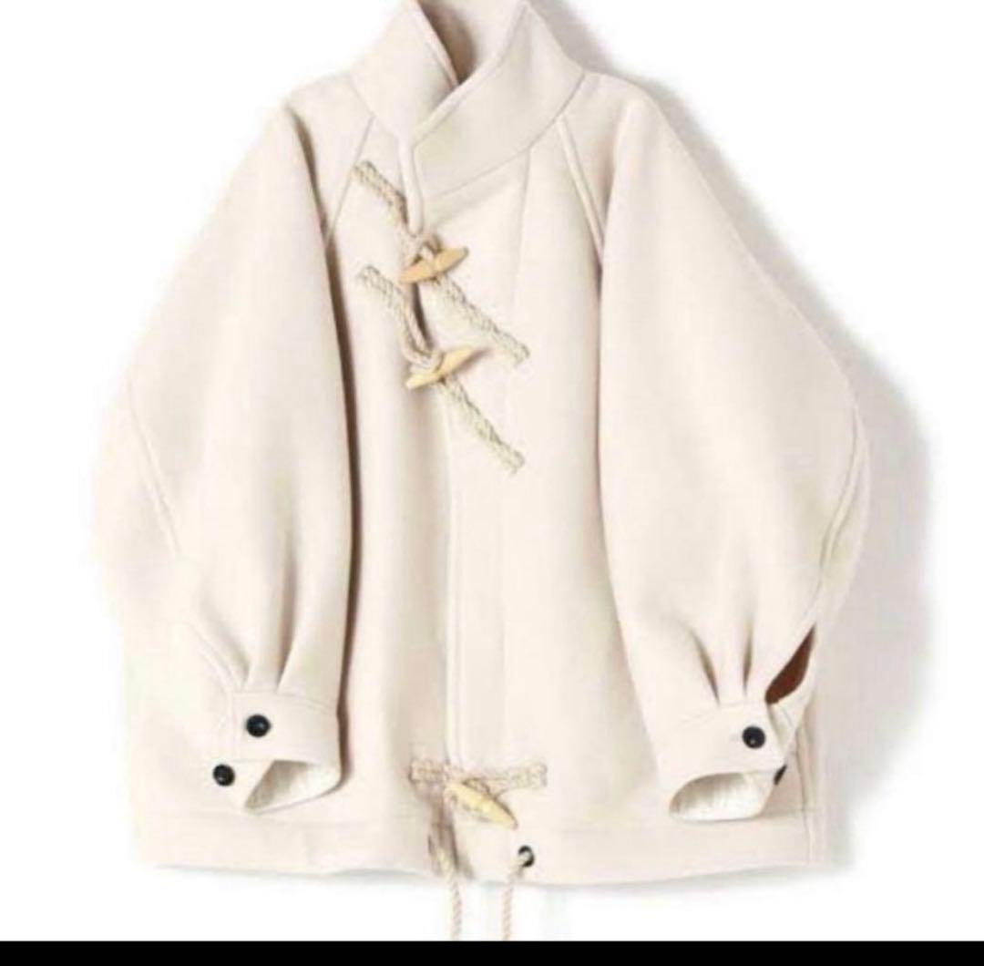 HYKE DOUBLE FACE DUFFLE JACKET ホワイト