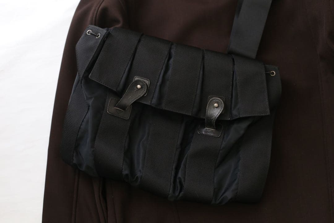 バッグ 00s issey miyake leather shoulder bag