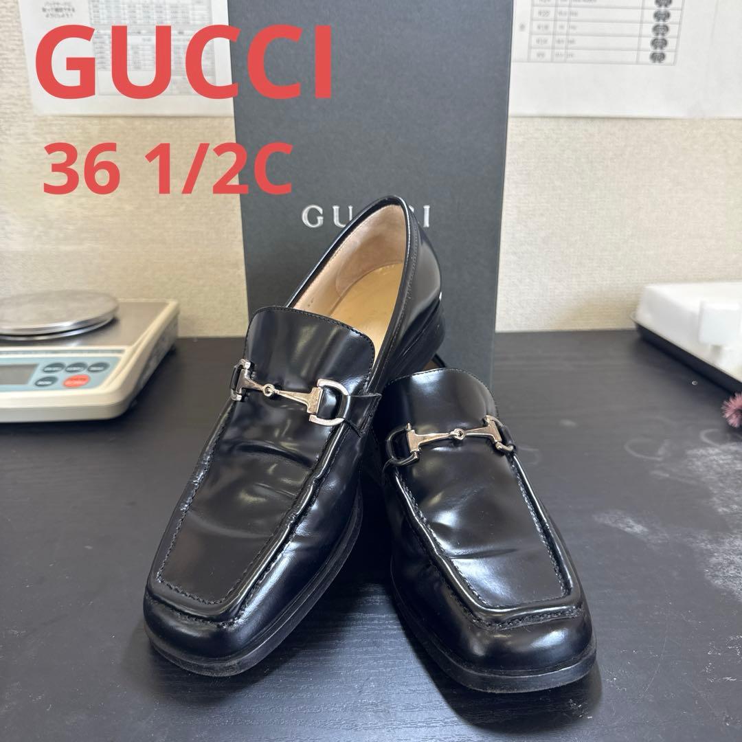 GUCCI グッチ　ホースビット　レザーローファー　36 1/2C 箱付き　美品