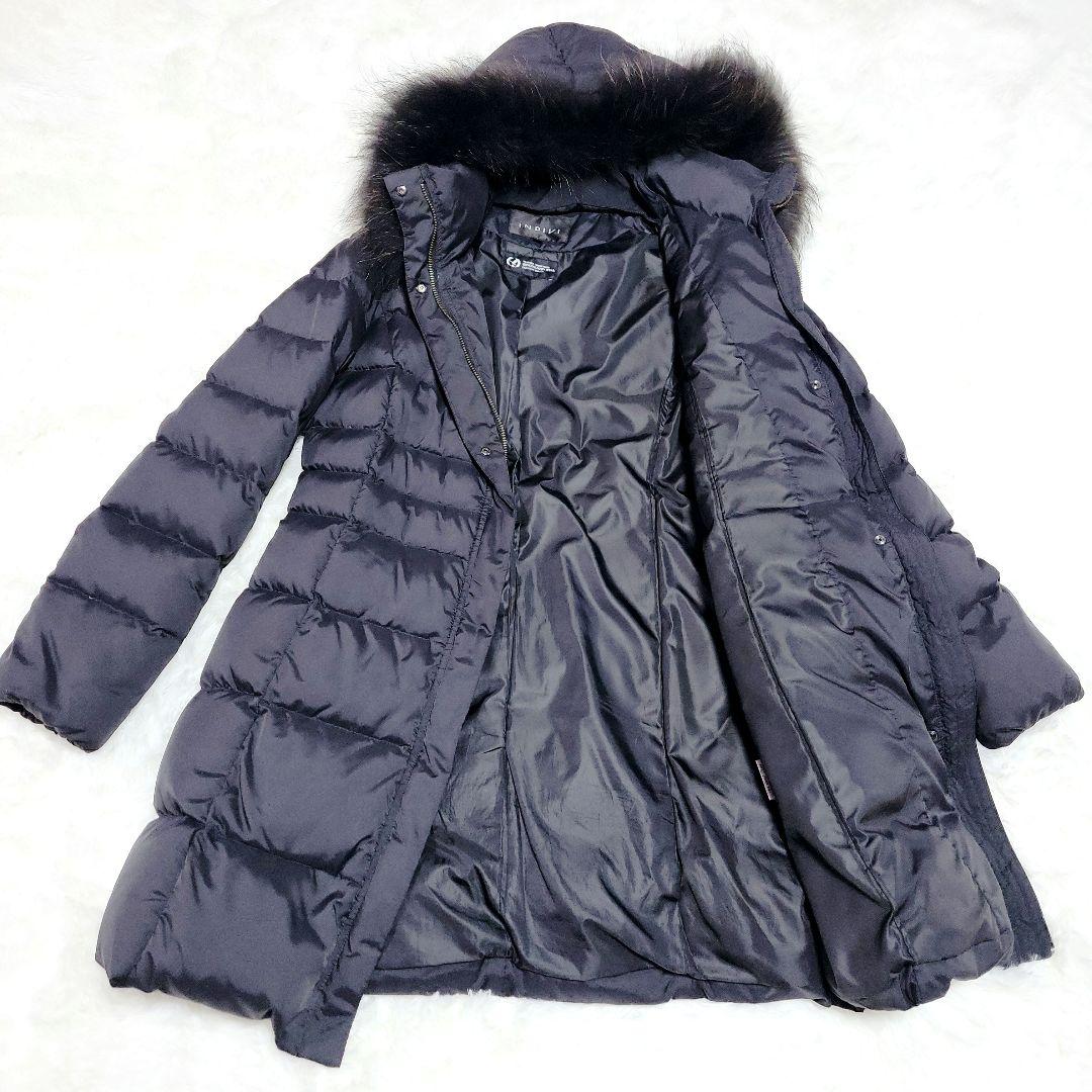 は*な様 INDIVI　3way ロングダウンコート ラクーン ファー 脱着可能