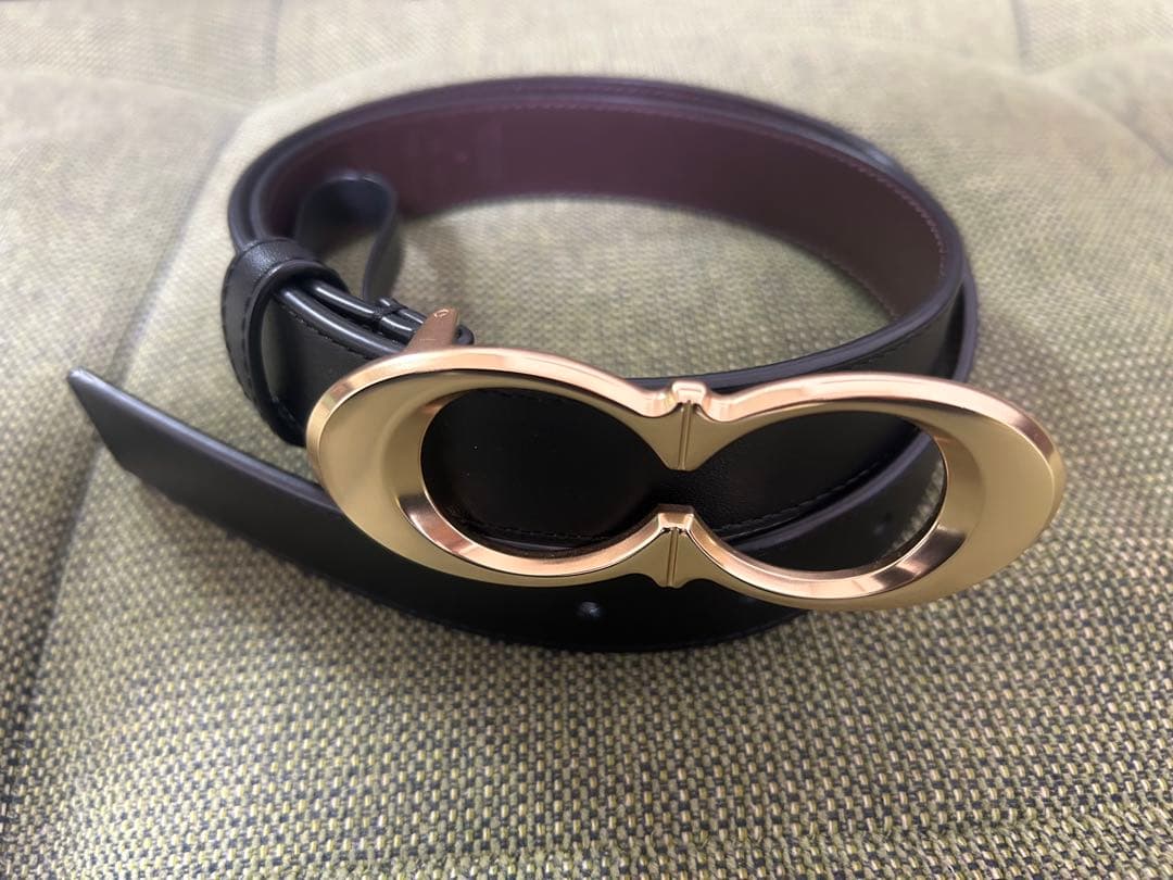 美品♡coachレザーベルト黒